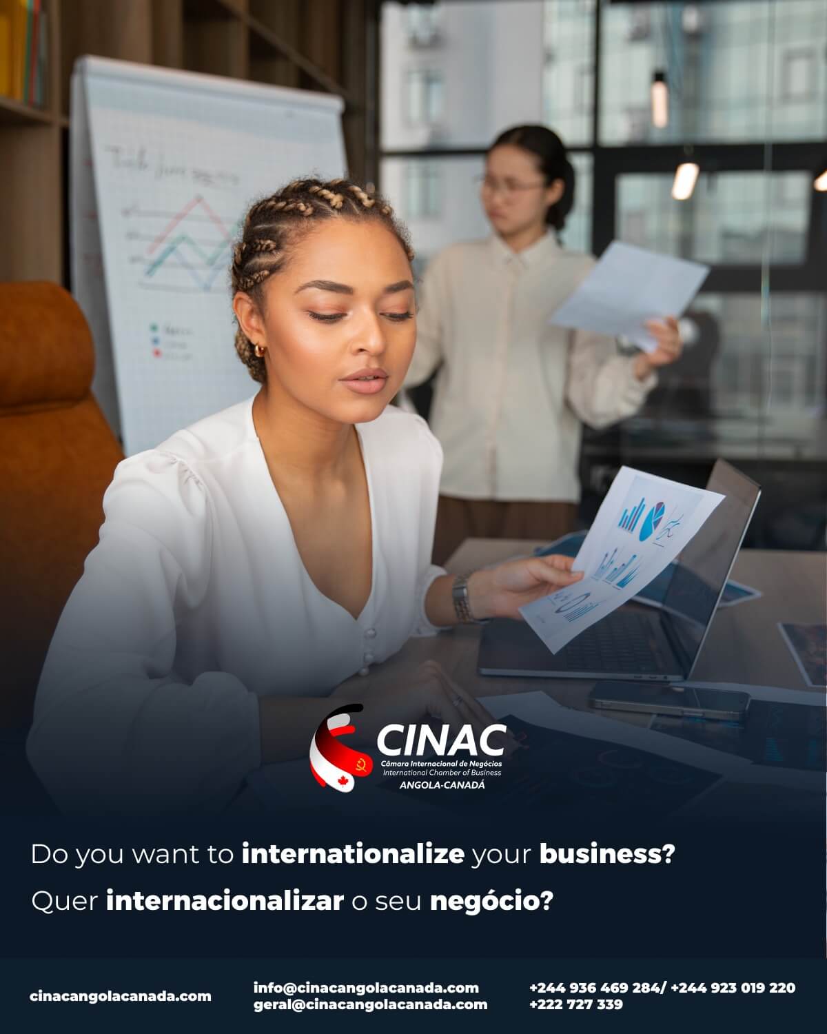 Vagas na CINAC em Angola